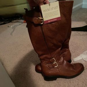 Naturalizer plus size wide calf boots 8.5